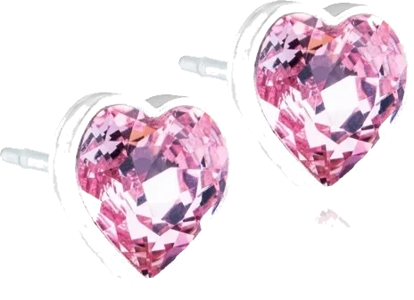 Blomdahl Medical Plastic Heart 6mm Light Rose
