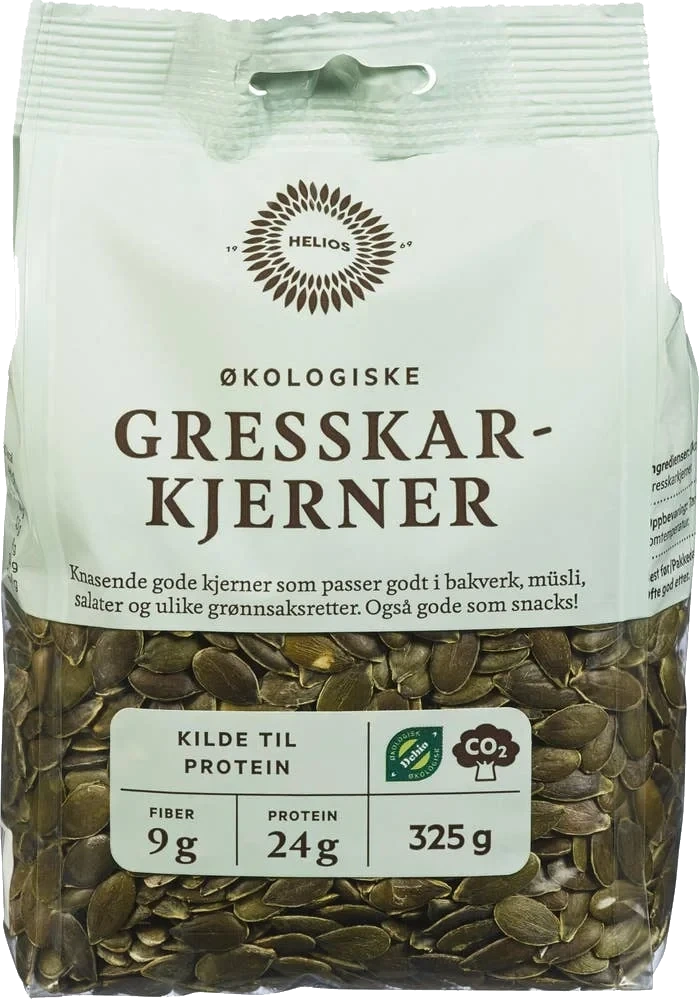 Økologiske gresskarkjerner