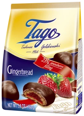 Krydderkaker med Jordbærfyll 160g Tago