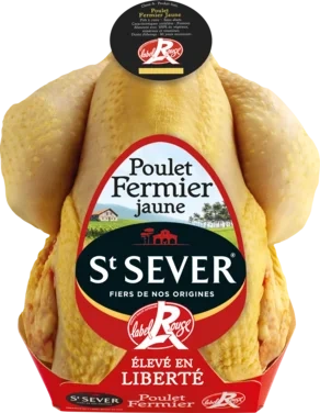 Kylling Label Rouge 1.4kg Gul Frittgående St Sever