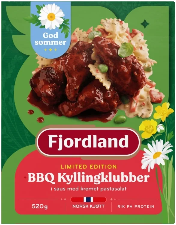 Bbq Kyllingklubber m/Kremet Pastasalat 520g
