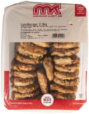 Lunchburger 2.5kg Meråker Kjøtt