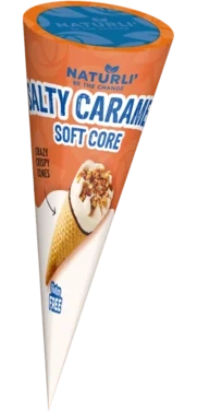 Naturli’ Salty Caramel Soft Core 130ml Vaffel