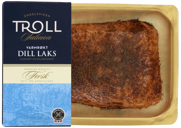 Varmrøkt Dill-laks Bit Troll