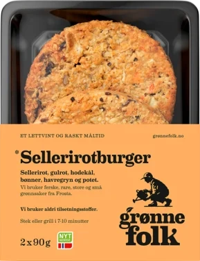 Sellerirotburger av Ferske Norske Grønnsaker