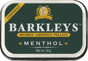 Barkleys Intense Menthol Liquorice Pellets 16g