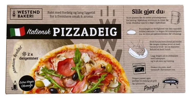 Pizzadeig Italiensk Premium 460g Westend