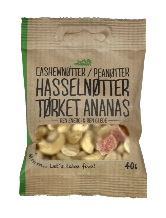 Nøttemix m/Ananas 40g The Nuts Company