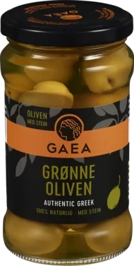 Gaea Hele Grønne Oliven 8x300g
