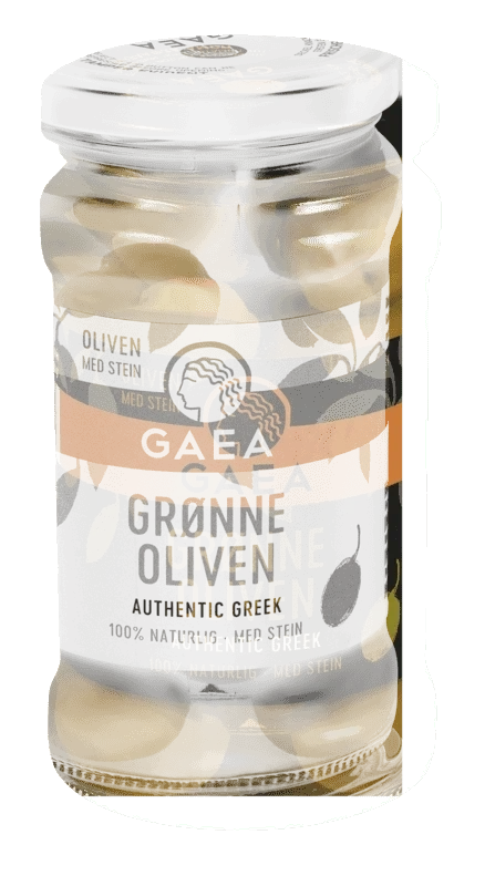 Gaea Hele Grønne Oliven 8x300g
