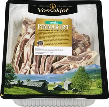 Pinnakjøt urøykt kutta Ca 1,9kg Vossakjøt