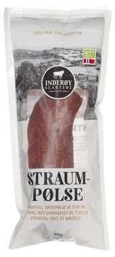 Straumpølse 250g Inderøy Slakteri