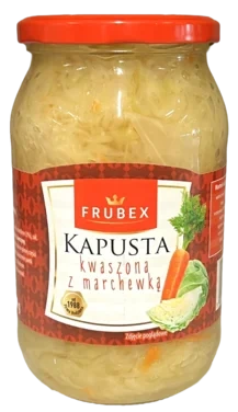 Surkål Frubex Kwaszona med Gulerot 860g