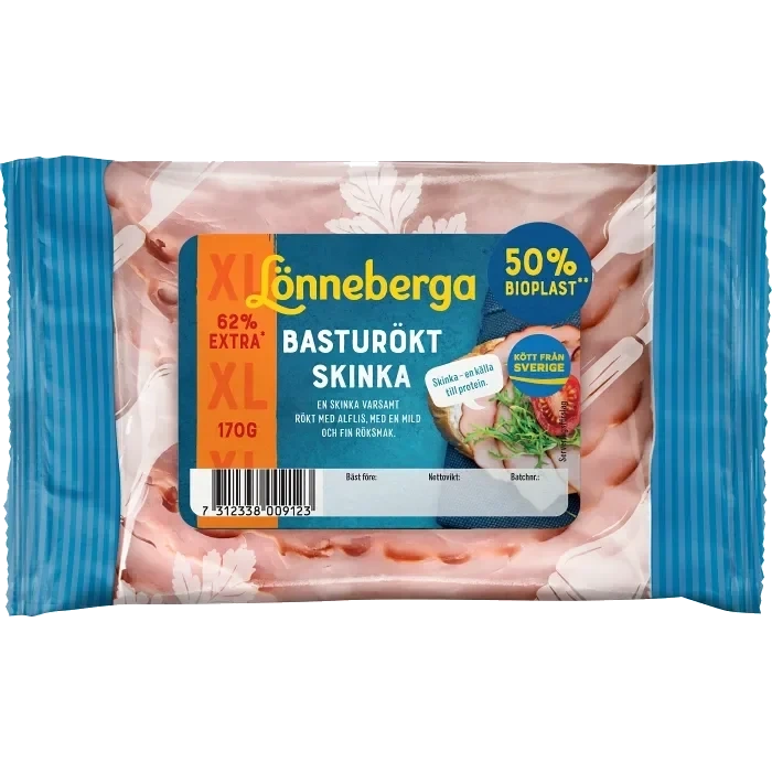 Skinka Basturökt 170g Lönneberga