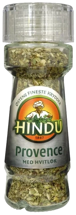 Provence/hvitløk Kvern Glass Hindu