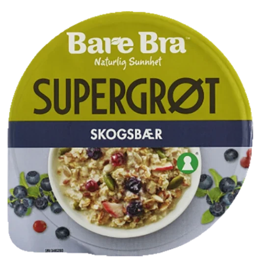 Bare Bra Supergrøt Skogsbær 57g
