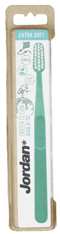 Jordan Tannbørste Green Clean Kids Extra Soft