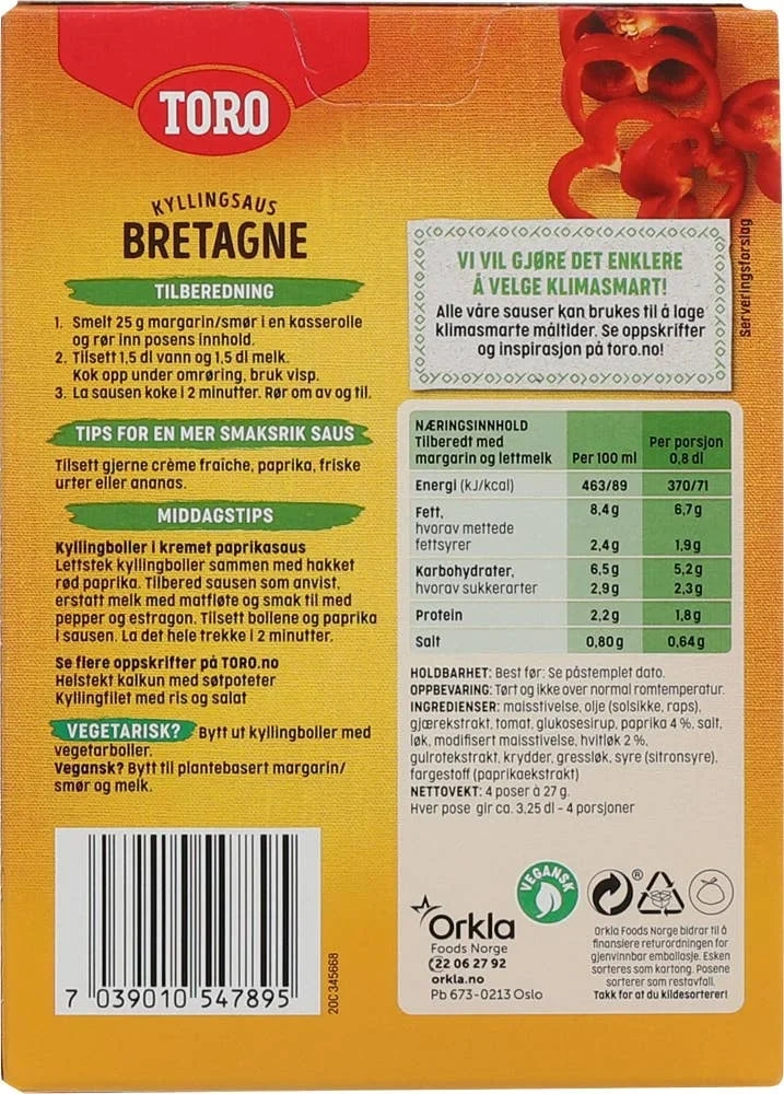 Bretagne kyllingsaus