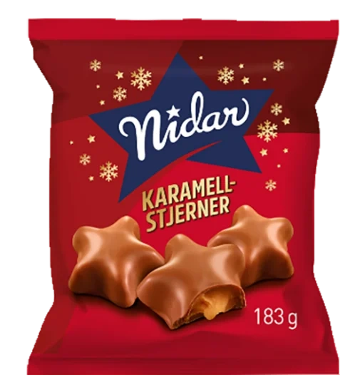 Nidar Karamellstjerner 183g