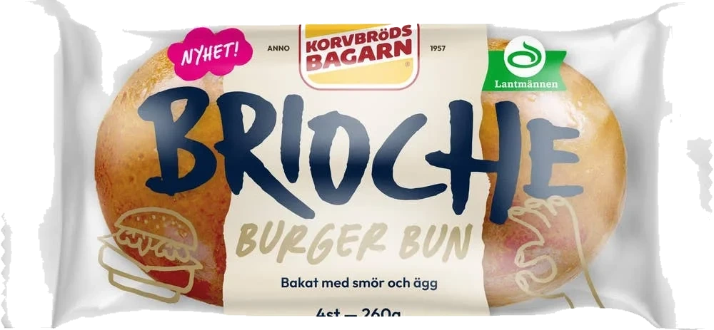 Hamburgerbröd Brioche 4-p