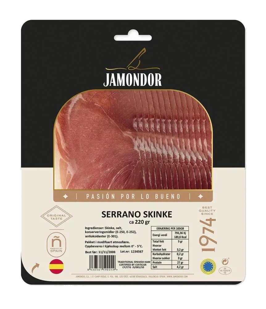 Serrano skinke