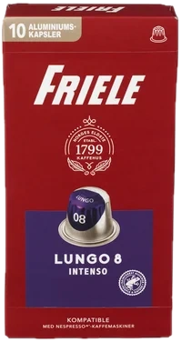 Friele Kaffekaps Lungo 8 10stk