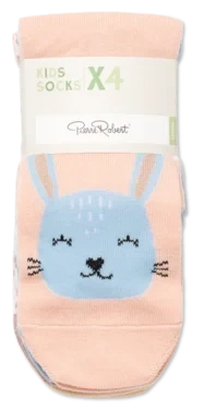 Basic Socks X4 Leo/rainbow/dot 33-36