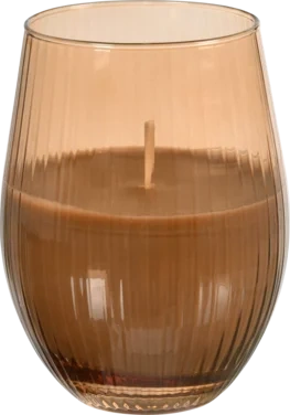 Stearinlysglass 12,5cm Ritz Mocca