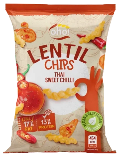 Oho! Linsesnacks Sweet Chili 100g