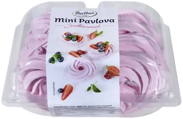 Mini Pavlova Rose Jordbær 120g Berthas