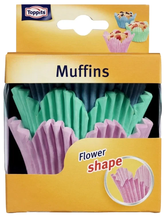 Muffins Former Flower 36stk Toppits