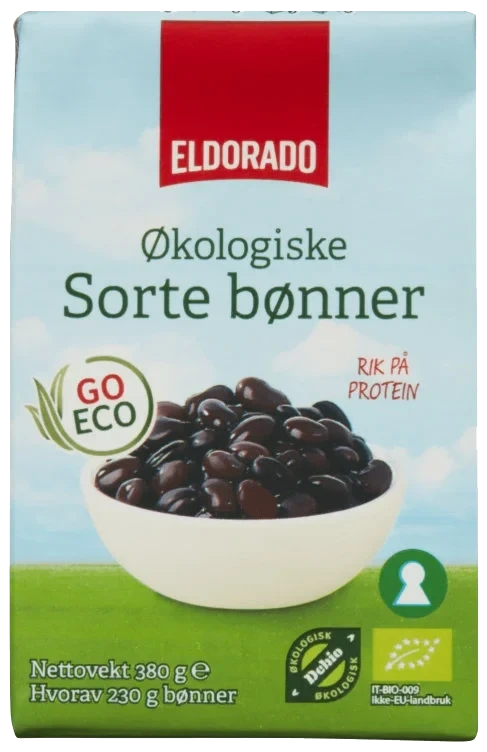 Bønner Sorte Økol 380g Go Eco Eldorado