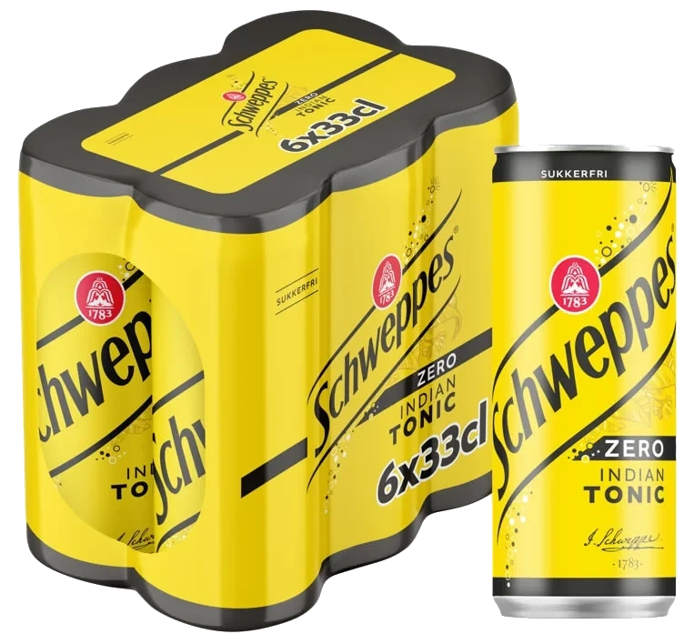 Schweppes 6-pk 0,33 l Tonic zero