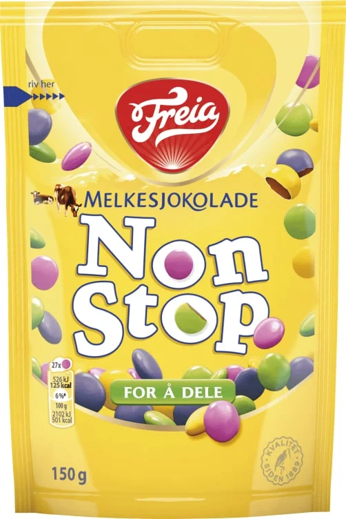 Non Stop Melkesjokolade 150g Freia