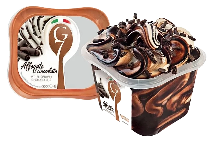 Affogato Al Cioccolato 1l G7 Ekte Italiensk Iskrem