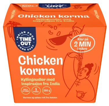 Time Out Korma Kylling med Nudler 280g