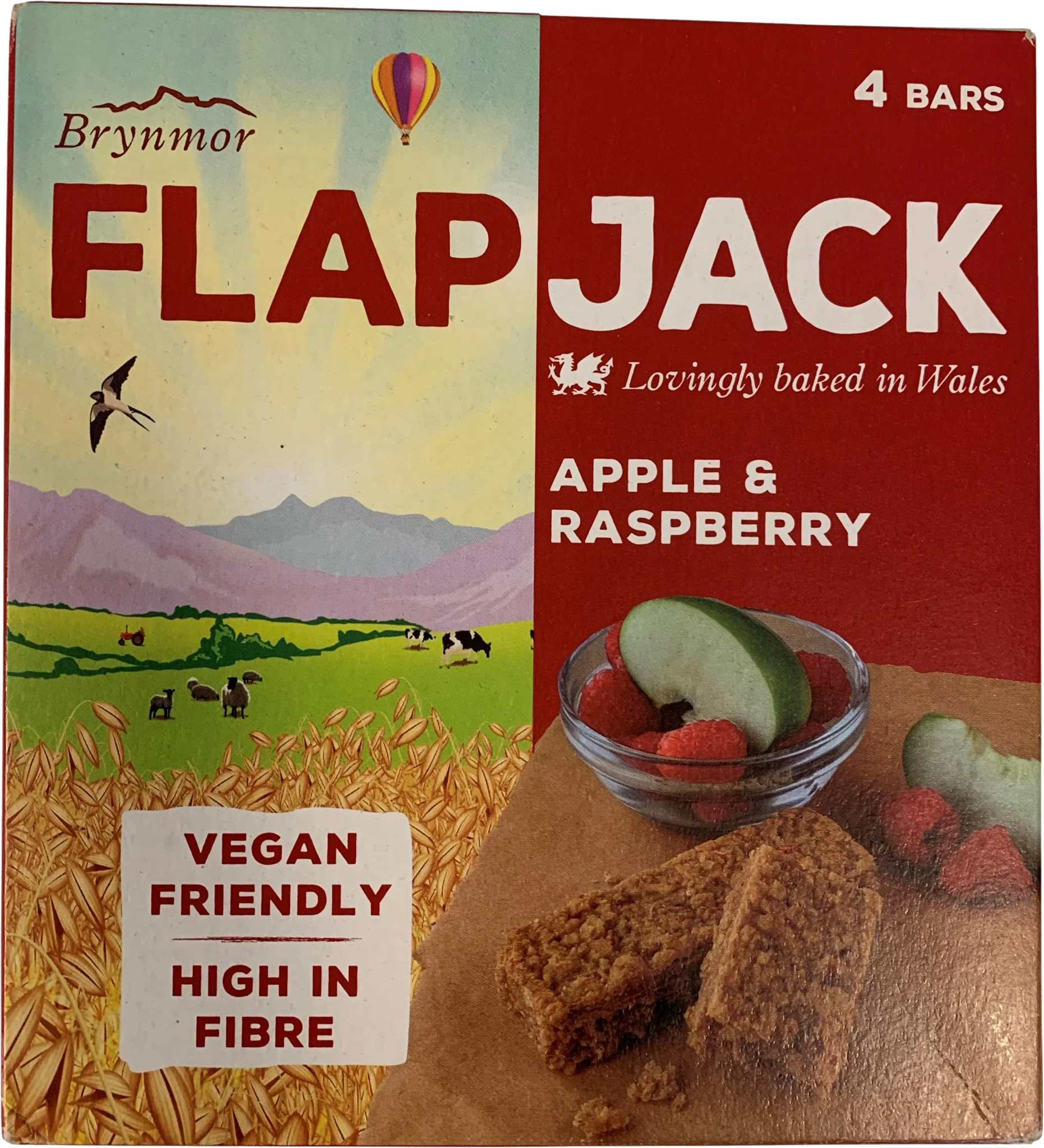 Bar Apple & raspberyy 4-pack