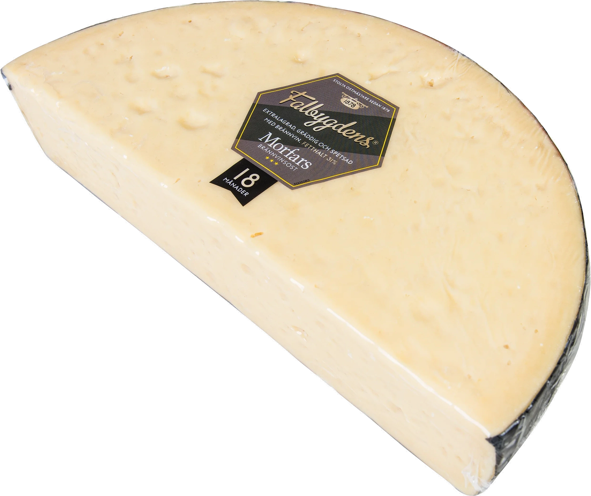 Morfars Brännvinsost 18 mån 31% ca3250g