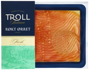 Røkt Ørret i Skiver 250g Troll