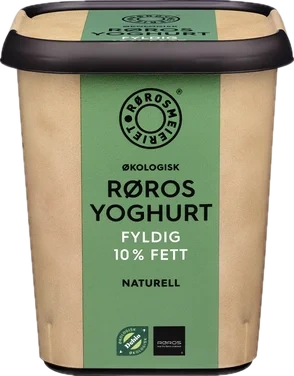 Røros Yoghurt Naturell Fyldig 10% Fett Øko