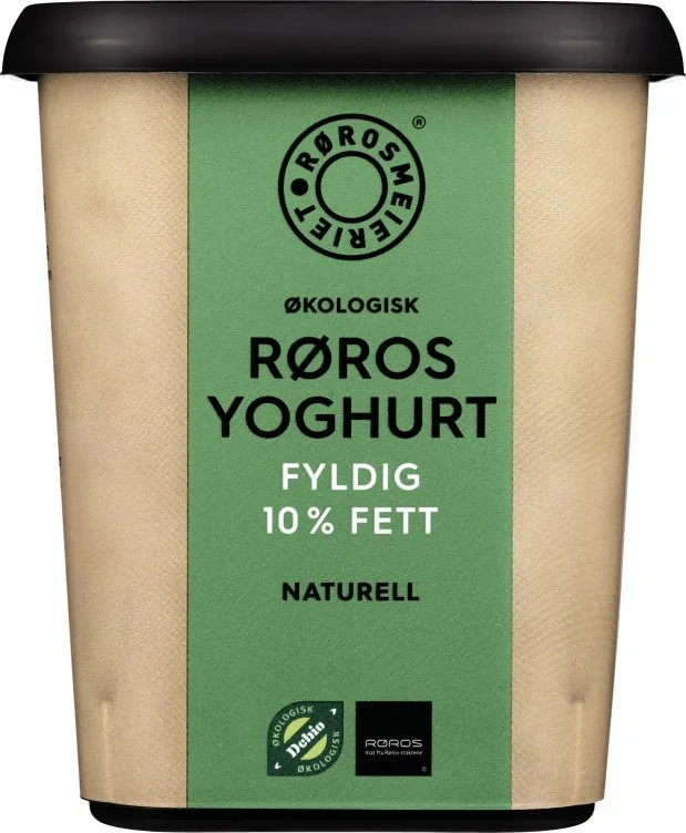 Røros Yoghurt Naturell Fyldig 10% Fett Øko