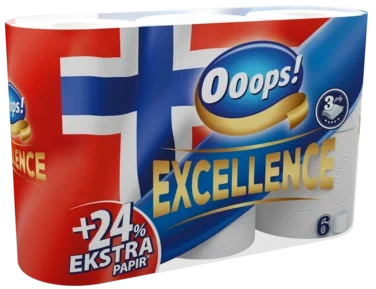 Ooops! Excellence Toilet No 160/6-r 3 Ply (fsc-mix Cu-coc-848371)
