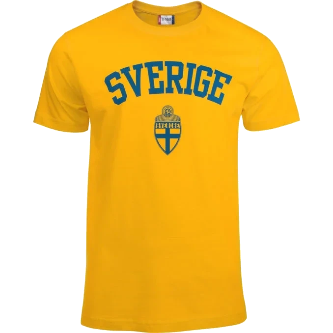 T-shirt Junior Sweden Gul Stl. 130-140