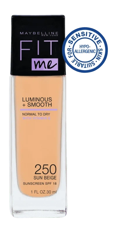 Maybelline Fit Me Luminous & Smooth Foundation Sun Beige 250