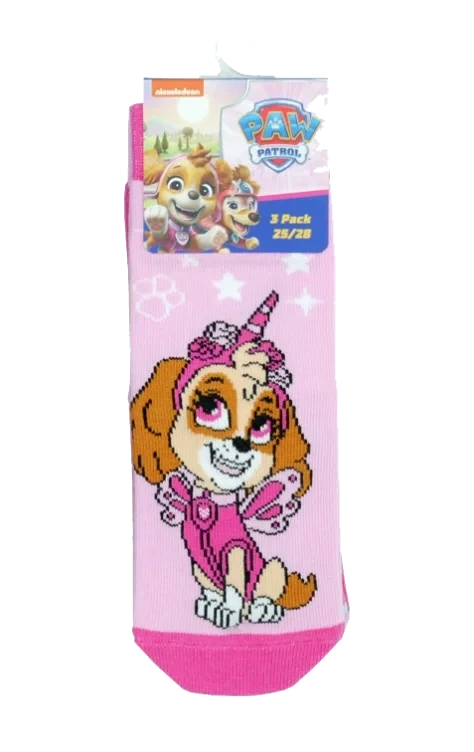 Sokker Paw 3pk Str 25-28/29-32/33-36