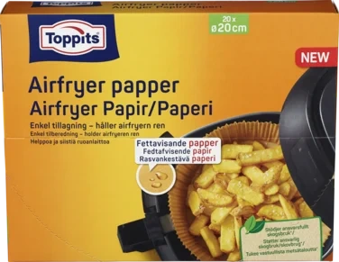 Airfryer Papir 20 stykk Toppits