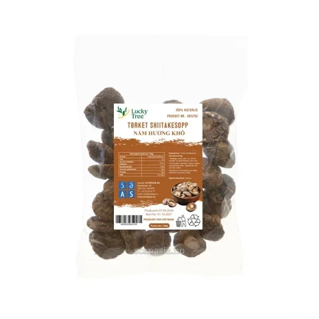 Lucky Tree Tørket Shiitake Sopp 100g