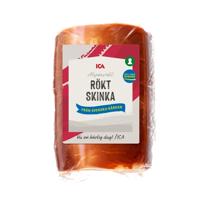 Rökt skinka bit ca 375g ICA
