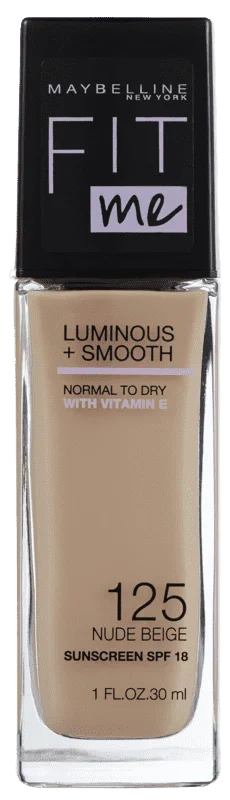 Maybelline Fit Me Luminous & Smooth Foundation Nude 125