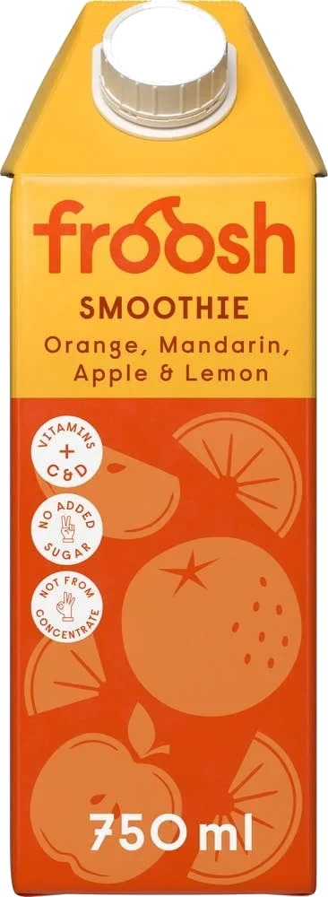 Froosh smoothie appelsin, mandarin, eple & sitron